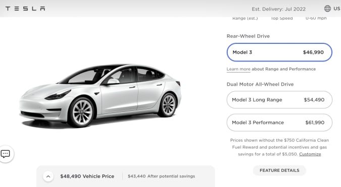 Tesla Price - Tesla raises prices across entire line-up of electric vehicles