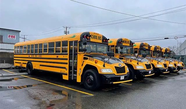 Boston Public Schools Buses 640x375 - New York Allocates $100 Million for Zero-Emission School Buses in Clean Energy Initiative