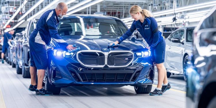 BMW i5 Electric Sedan Production 750x375 - BMW Partners with Nvidia to Accelerate Factory Planning for Electric Vehicle Shift