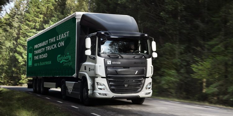 einride e lkw electric truck carlsberg 750x375 - Einride's Electric Trucks to Drive Carlsberg's Green Delivery Initiative in Sweden