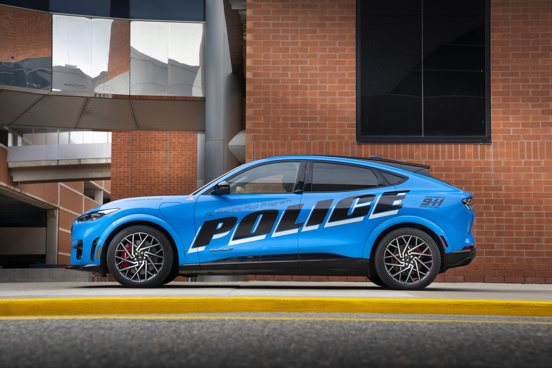 2022 Ford Mustang Mach E Police vehicle - 184 Ford Mustang Mach-E GTs for New York City Government fleet