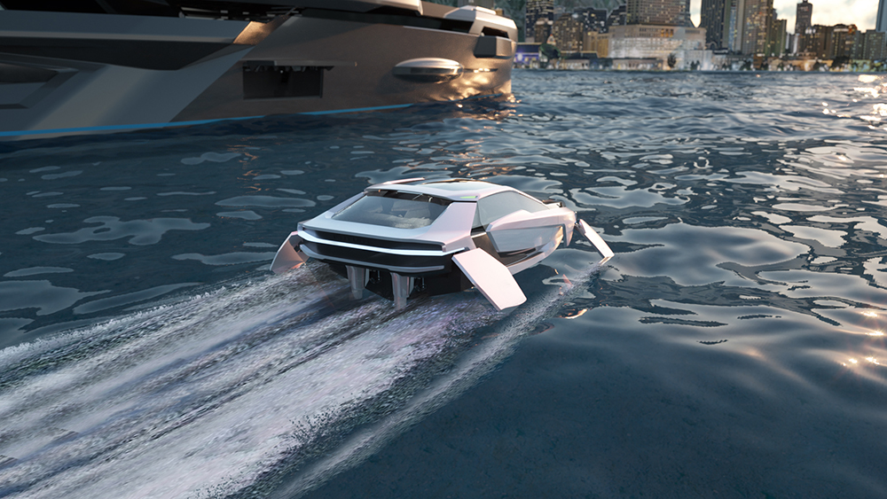 Future E electric yacht concept photos gallery 8 - Future-E : electric yacht concept with futuristic design
