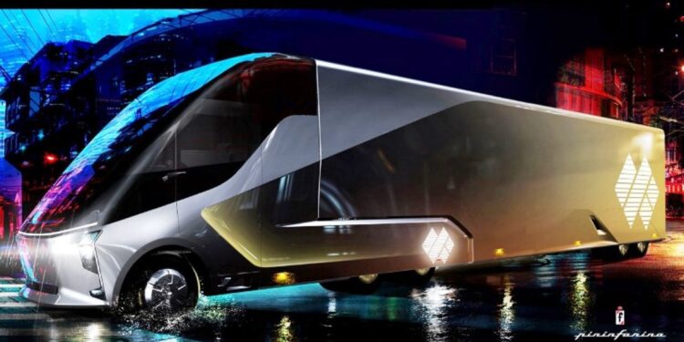 Pininfarina Xingtu 1 750x375 - Pininfarina Xingtu - heavy duty electric autonomous truck with aerodynamic design