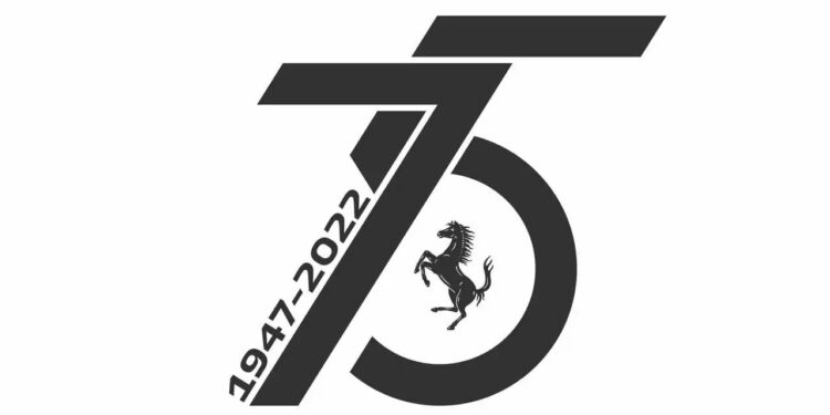 Ferrari 75 anniversary logo