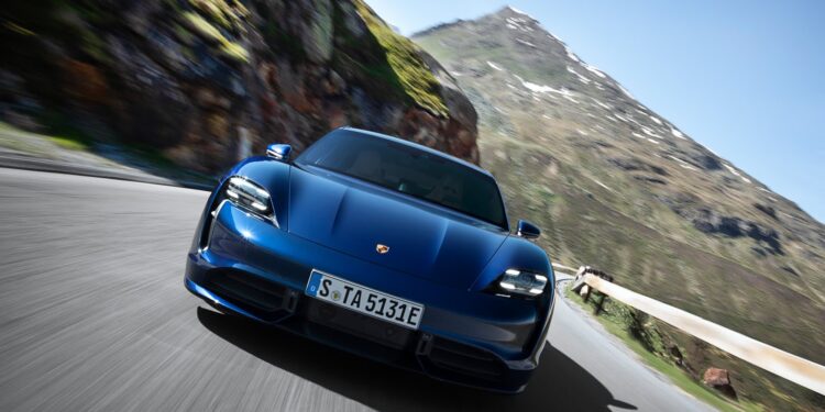 106398551 1582137073847taycan turbo 2019 porsche road 750x375 - Porsche want 80 percent of new vehicles sold by 2030 will be fully electric.