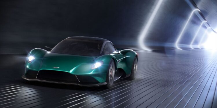 Aston Martin V8 Electric 750x375 - Entry level Aston Martin supercar launches 2023, uses electrified V8