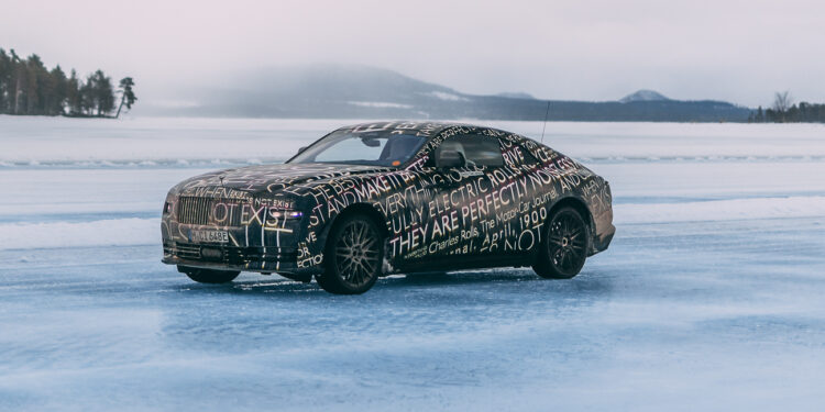 Rolls Royce Spectre electric car 1 750x375 - Rolls-Royce testing Spectre EV in extreme temperatures near the Arctic Circle