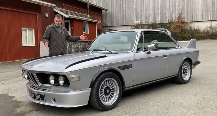 This BMW 3.0 CSL turns electric after receives 450 HP Tesla powertrain 1 700x375 - This BMW 3.0 CSL turns electric after receives 450-HP Tesla powertrain