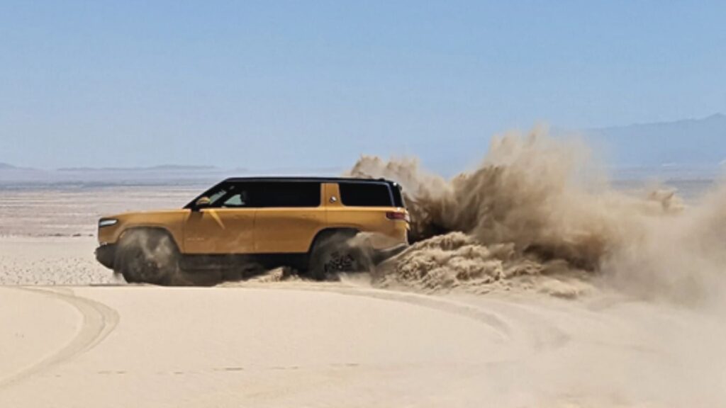 Rivian releases “Soft Sand Mode”, ninth drive mode for their EVs