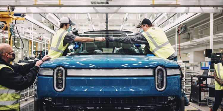 Rivian production 750x375 - Rivian laying off 6% of its workforce, citing economic uncertainty