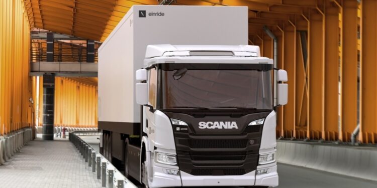 Scania Electric Truck 750x375 - Scania receives order for 110 electric Heavy Duty trucks from Einride