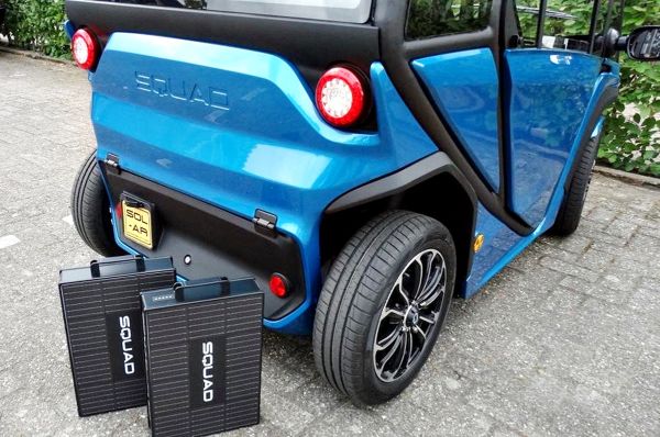 Solar City Car 3 - Squad Mobility announces "Solar City Car" mini electric vehicle