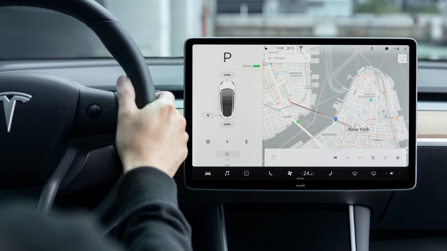 Tesla Electric Vehicles Get Added Swivel Screen Feature