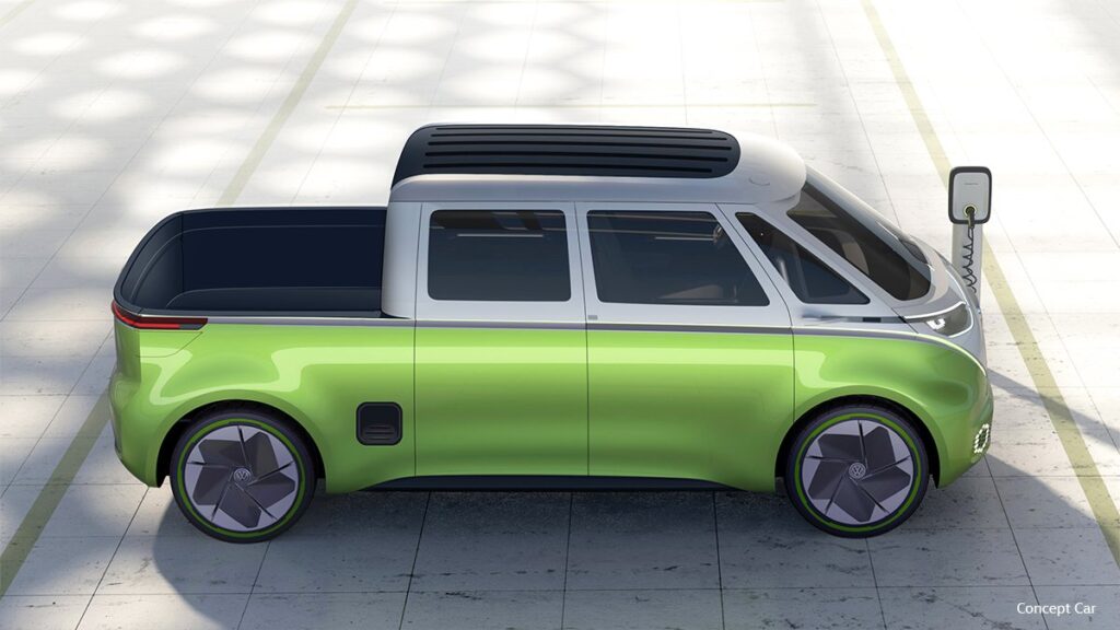 Gorgeous render pictures show the Volkswagen ID.Buzz electric pickup truck concept Volkswagen ID.Buzz electric pickup truck concept