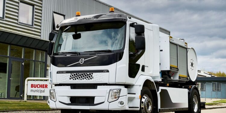 Volvo Trucks and Bucher Municipal Collaborate to build fully electric sewer cleaner trucks