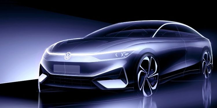 Volkswagen ID Aero 1 750x375 - Volkswagen released a teaser of ID. Aero, its first fully-electric sedan