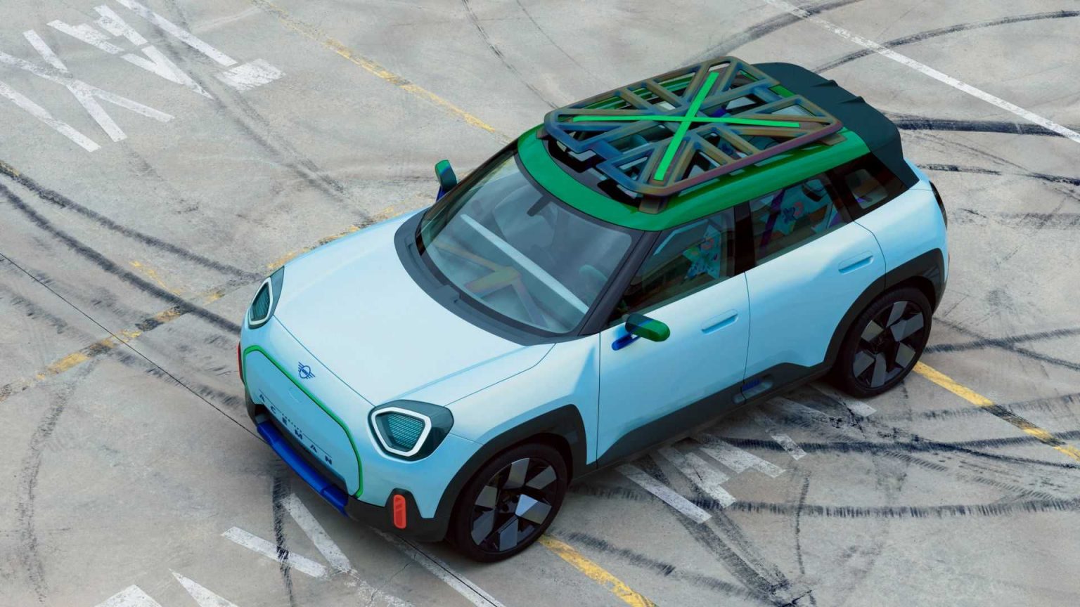 Mini Aceman EV concept : Future design vision with futuristic look