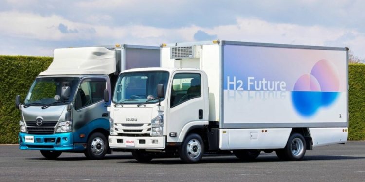 Isuzu, Denso, Toyota, Hino and CJPT design heavy duty commercial vehicle with hydrogen engine