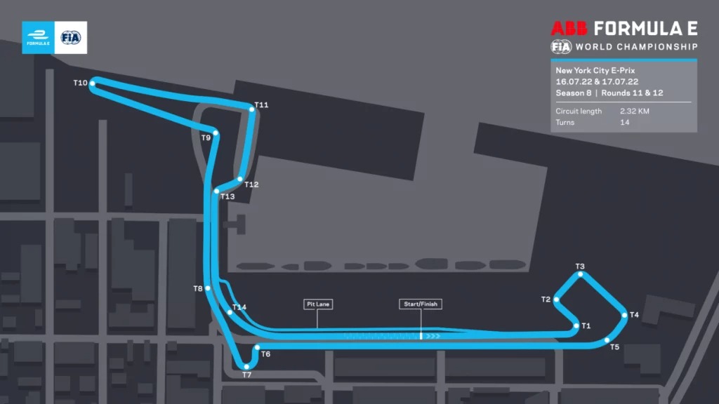 New York ePrix Circuit - Formula E continues into the New York ePrix series this weekend