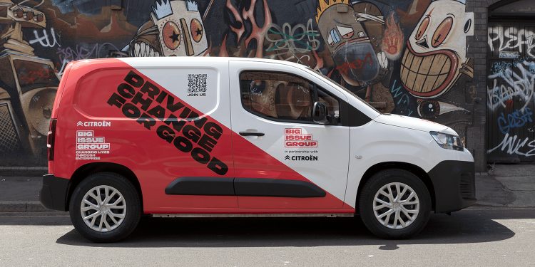 Big Issue Group using electric vans from Citroën for magazine distribution