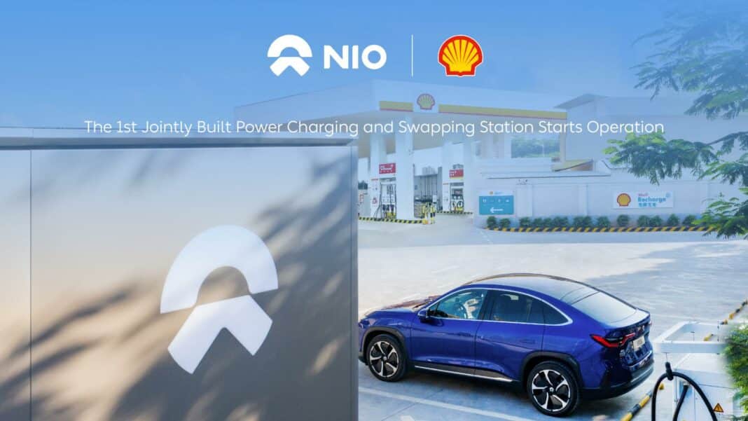 NIO and Shell launch first jointly integrated power charger and swap station