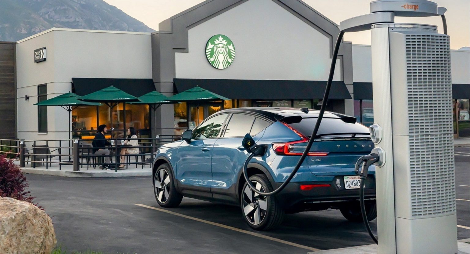 Starbucks, Volvo launch a pilot EV charging network in Provo, Utah Volvo And Starbucks Install EV Chargers 1