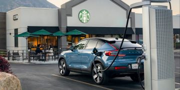 Volvo And Starbucks Install EV Chargers 1