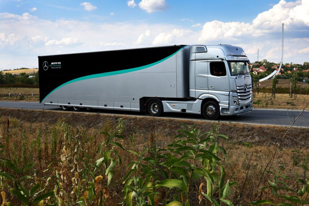 Mercedes-AMG Petronas bus used biofuel Hydrotreated Vegetable Oil to cut carbon emissions by 89 % Mercedes-AMG Petronas bus used biofuel Hydrotreated Vegetable Oil to cut carbon emissions by 89 %