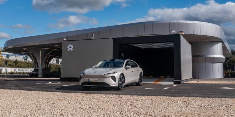 NIO officially launches first battery swap station in Germany