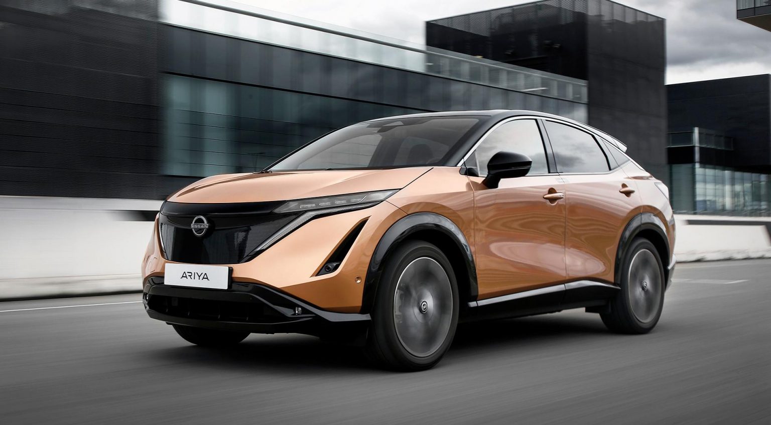 The 2023 Nissan Ariya electric crossover starts at $44,485