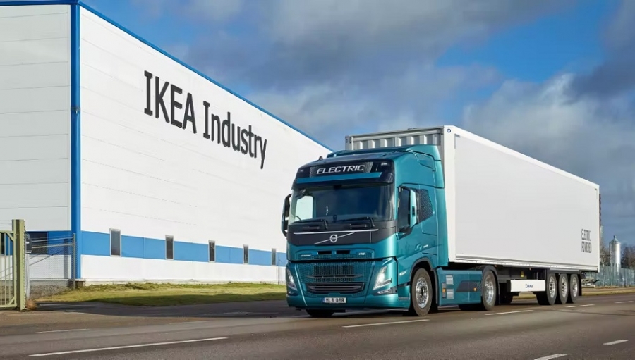 Using Volvo electric trucks, Ikea wants to reduce exhaust emissions in every shipment