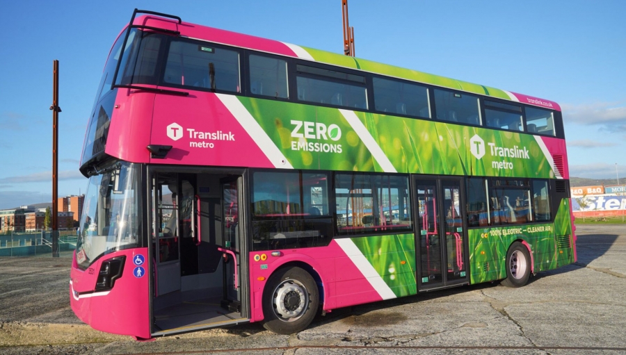 Wrightbus recieves major order for 100 electric buses from Translink