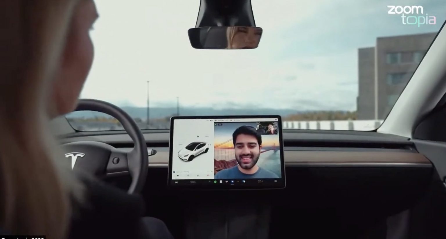 Tesla electric vehicles to get Zoom video conferencing app