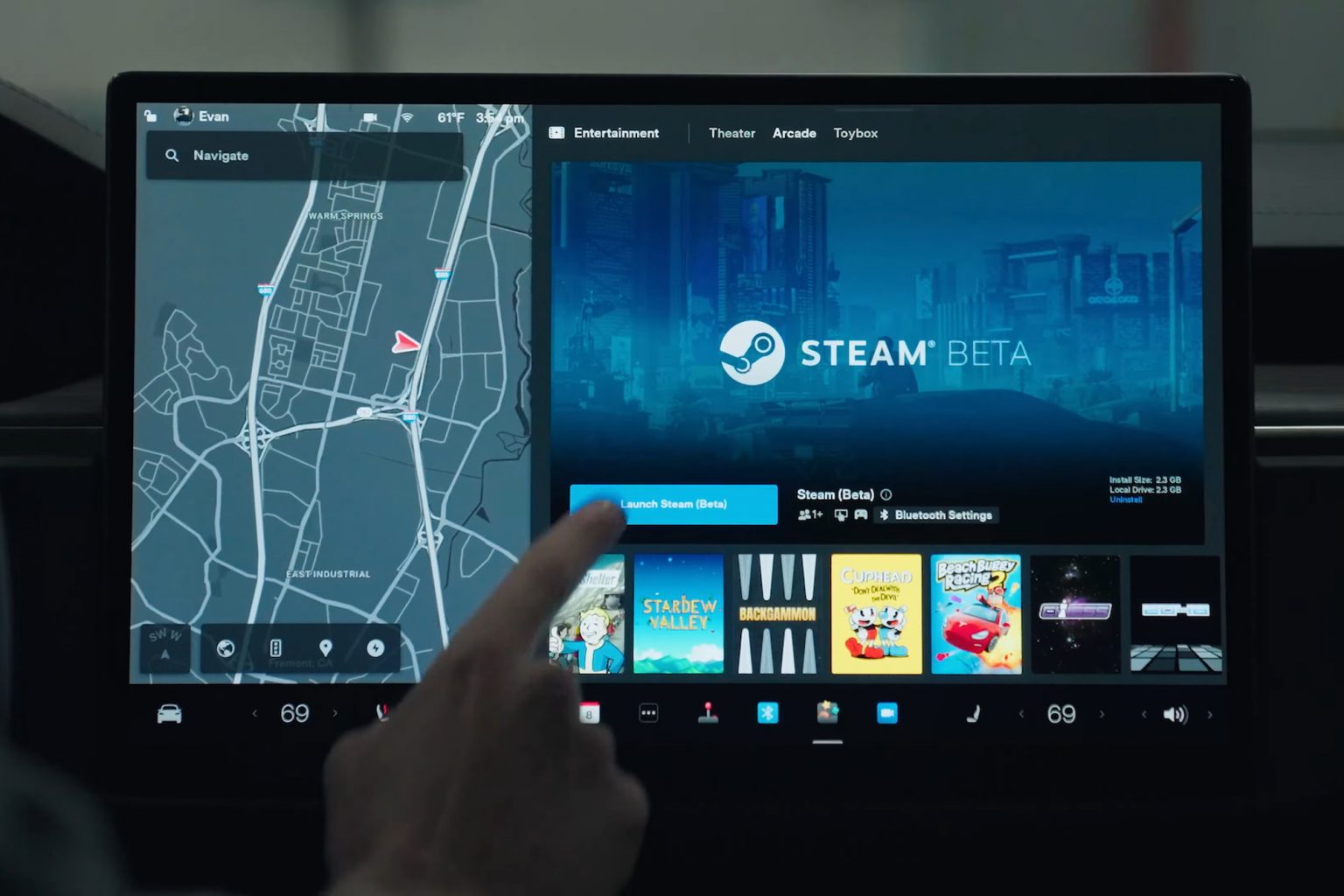 Tesla rolls out Steam game support for the new Model S and X vehicles