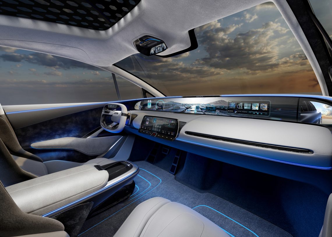 Aehra electric SUV interior details revealed with futuristic looks - EVMagz