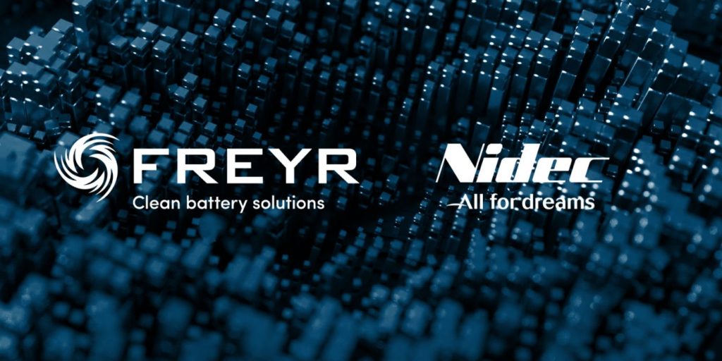 FREYR and Nidec in joint venture to develop battery energy storage solutions (BESS) with low environmental impact
