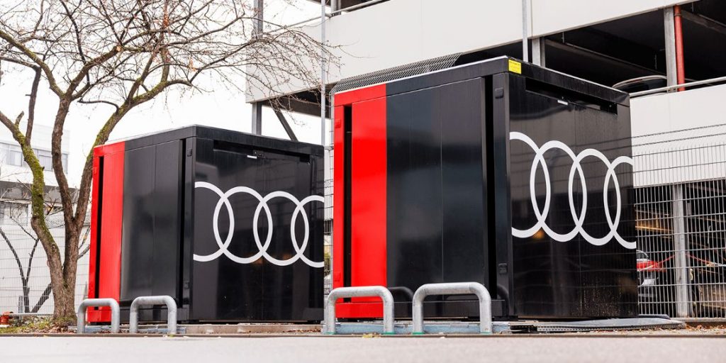 Audi is Building Charging points in Neckarsulm Using Second-life Batteries
