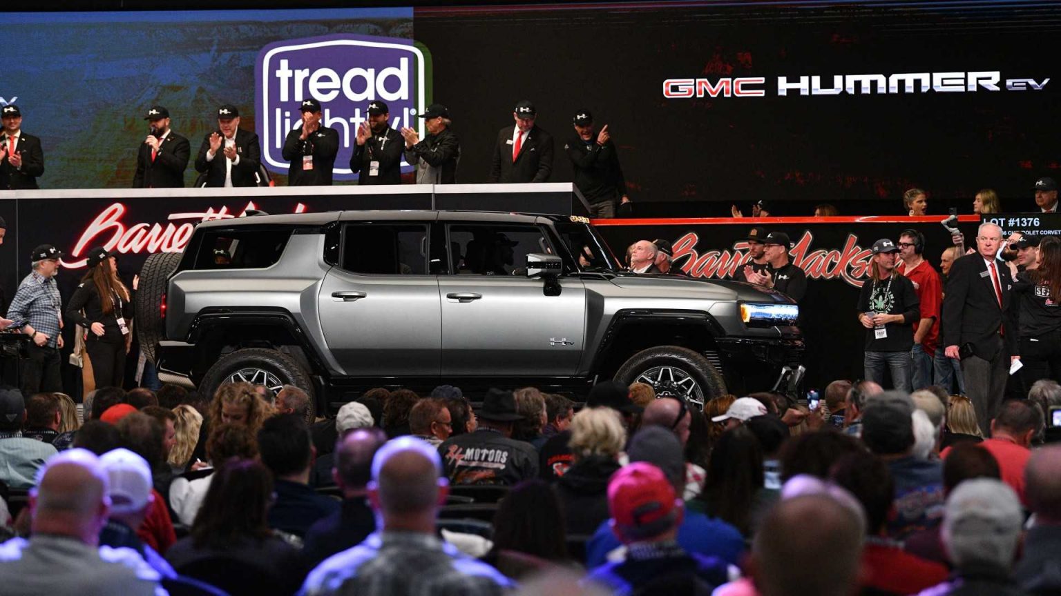 First 2024 GMC Hummer EV SUV Sells for $500,000 at Barrett-Jackson Auction