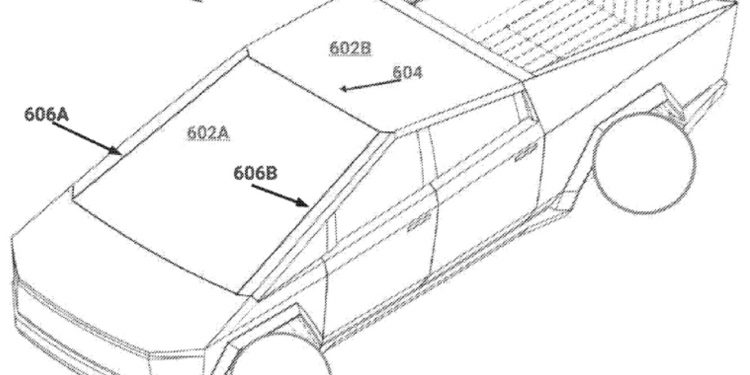 tesla cybertruck windshield patent 750x375 - Tesla Registers Patent for Cybertruck’s Novel Windshield