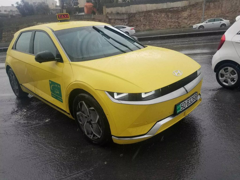 The Hyundai Ioniq 5 Makes Waves as an Electric Taxi in Jordan