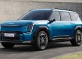 2024 kia ev9 gt line exterior front three quarter view 1 120x86 - Kia Reveals Powertrain Specs, Dimensions, and Features of All-New EV9 Electric Flagship SUV