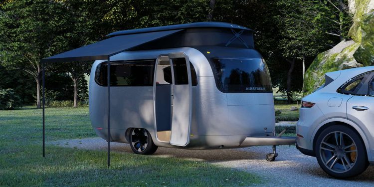 Airstream Porsche 6 750x375 - Airstream and Porsche Join Forces to Create a Modern Camping Trailer Concept Optimized for EV Towing