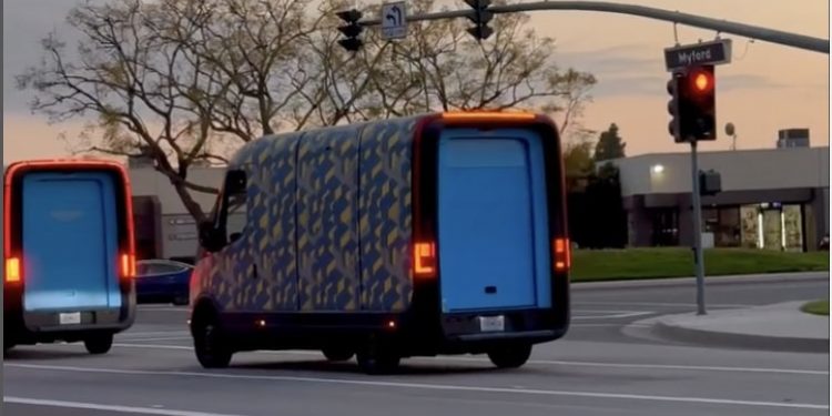 Rivian EDV 500 Spotted 750x375 - Rivian's Latest Electric Delivery Van - EDV 500 - Spotted on Public Roads