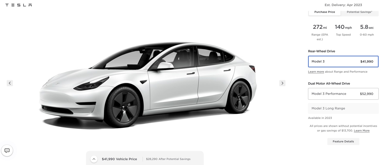 Tesla Model 3 prices April 2023 - Tesla Surprises the Market with Series of Price Reductions on Entire Car Lineup to Keep Up with Competition