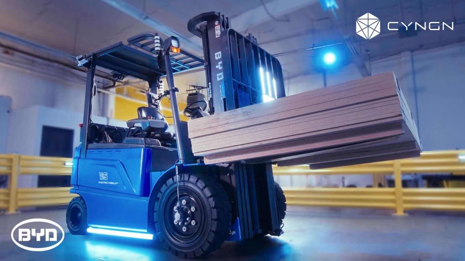 Cyngn and BYD Collaborate to Develop Autonomous Forklifts for Industrial Applications