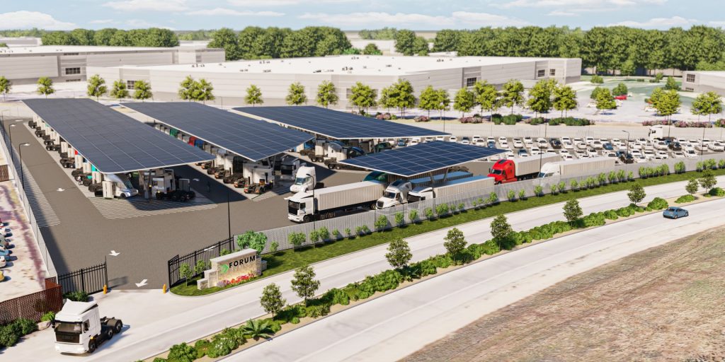 Forum Mobility Secures $4.5 Million to Develop Electric Truck Charging Depot with Capacity for 96 Vehicles