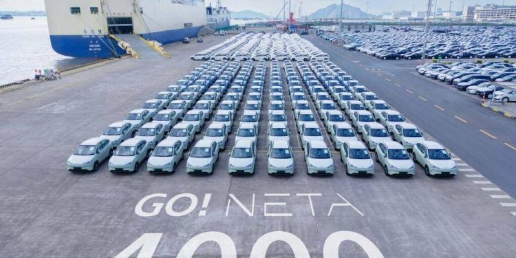 Neta Export 750x375 - Neta Auto Sends 4,000 Electric Vehicles to Overseas Markets in Latest Shipment