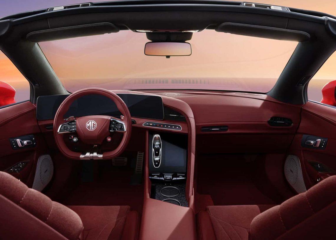 MG Reveals Interior of the 2024 Cyberster Electric Roadster Ahead of ...