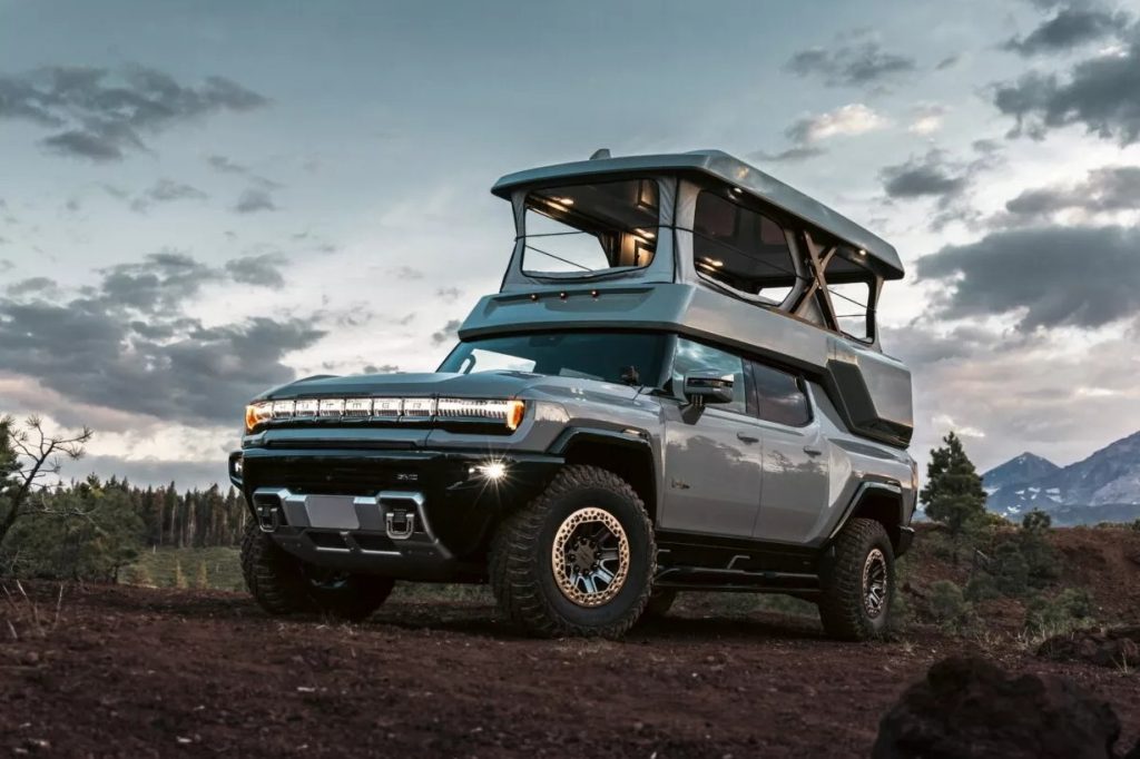 EarthCruiser Introduces Pop-Top Camper Variant for GMC Hummer EV