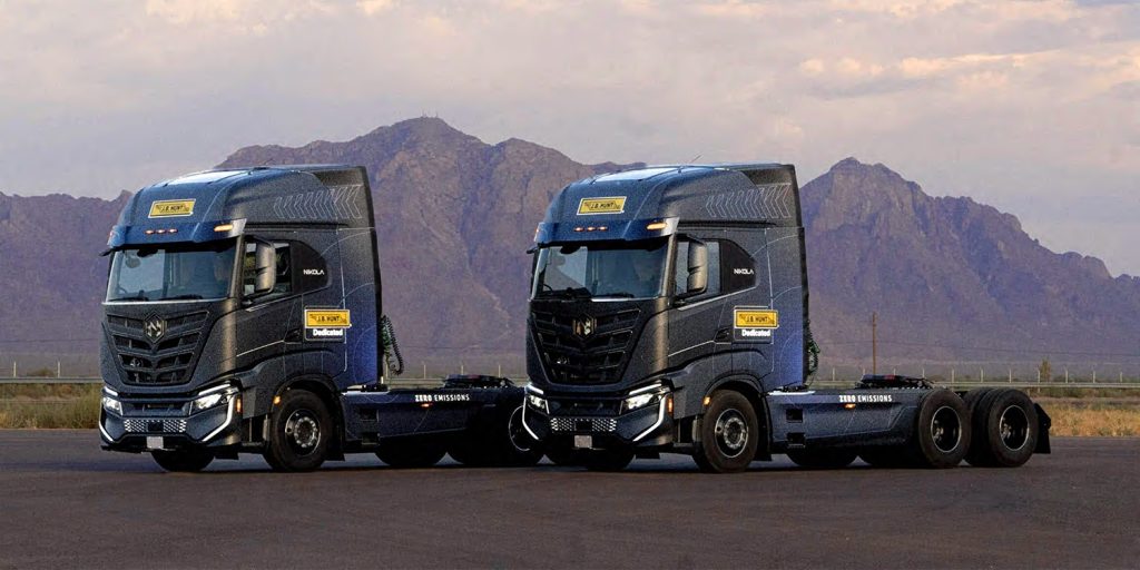 J.B. Hunt Procures 13 Zero-Emission Trucks from Nikola Motor